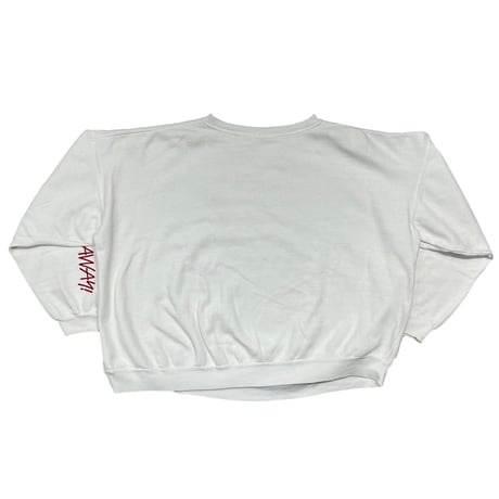 maxell GET BLOWN AWAY! CREWNECK SWEAT WHITE OSFA FITS L-XL 1233