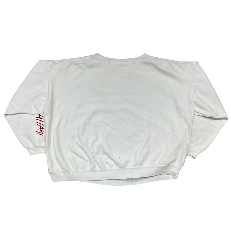 maxell GET BLOWN AWAY! CREWNECK SWEAT WHITE OSF