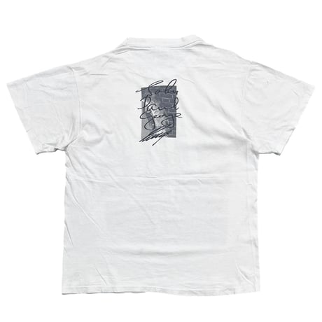 THE BEATLES MONOCHROME MEMBER BACK SIGN WHITE HANES LARGE 6393