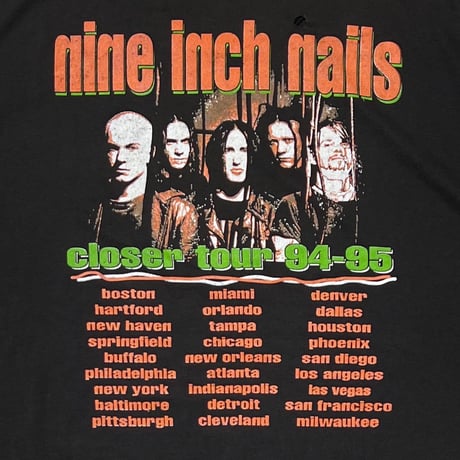 NINE INCH NAILS closer tour 94-95 BOOTLEG XL 7017