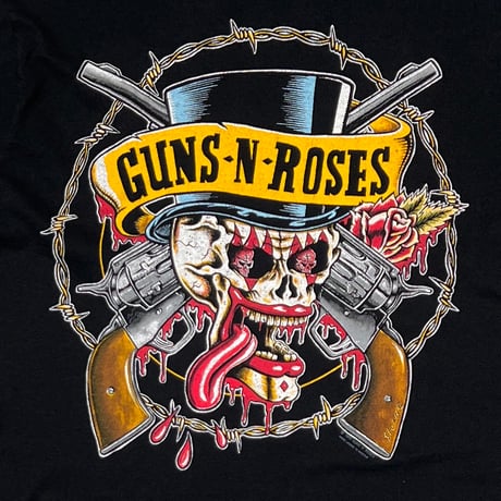 GUNS N' ROSES SKULL & GUNS SCREEN STARS FITS LARGE 9648