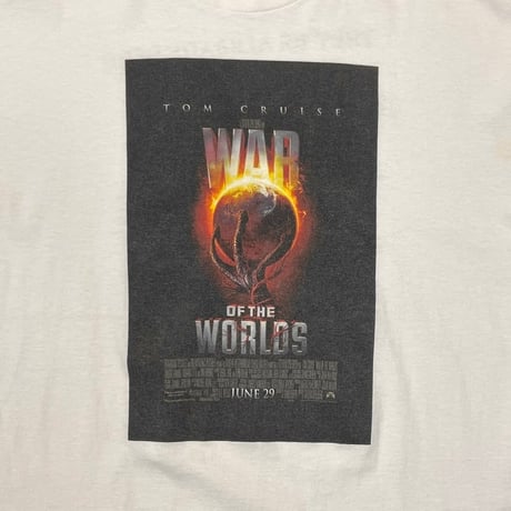 WAR OF THE WORLD MOVIE PROMO WHITE FRUIT OF THE LOOM XL 8298