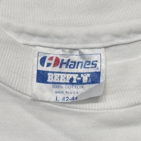 OLD & VINTAGE JESUS BMW EMBLEM LOGO PARODY WHITE HANES LARGE 2757