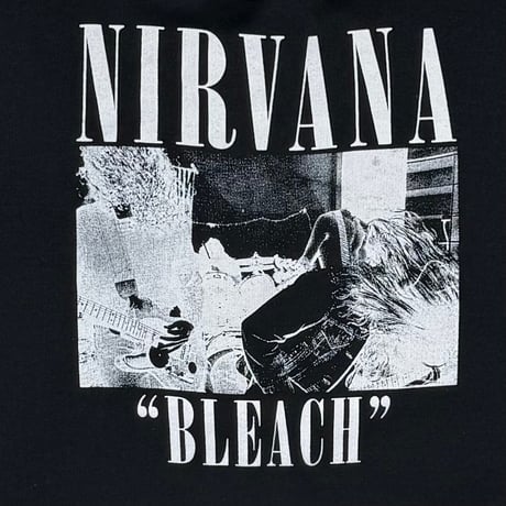 NIRVANA BLEACH BOOTLEG SWEAT HOODIE BLACK FITS XL 8658