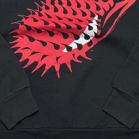 THE ROLLING STONES SPIKE TONGUE TOUR 94/95 Budweiser CREWNECK SWEAT BLACK FRUIT OF THE LOOM XL 3698