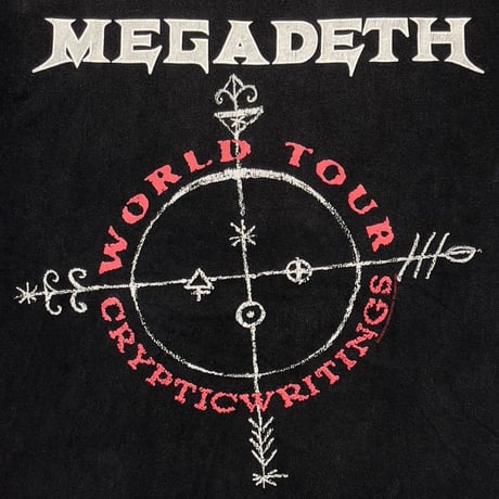 MEGADETH CRYPTICWRITING WORLD TOUR 1998 GIANT LARGE 0555