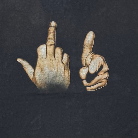 OLD&VINTAGE FUCK YOU HAND SIGN DELTA LARGE 9227