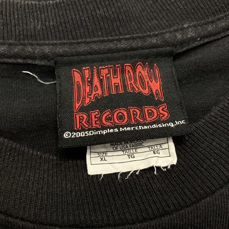 SNOOP DOGG DOGGY DOG 2005 DEATH ROW RECORDS TEE BLACK XL 4861