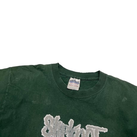 Slipknot 870621345 LOGO GREEN GILDAN LARGE 2893