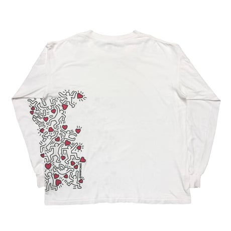 KEITH HARING MAN POWER LS WHITE XL 7075