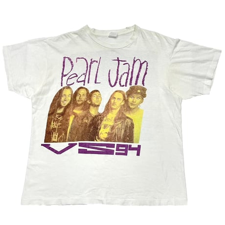 PEARL JAM VS 94 TOUR BOOTLEG WHITE FITS XL 4944