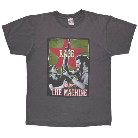 RAGE AGAINST THE MACHINE 2000 GUN & STAR  CHARCOAL ANVIL LARGE 8870