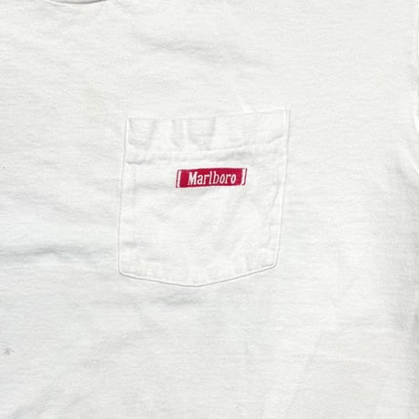 Marlboro CACTUS RODEO COUNTRY STORE POCKET WHITE FRUIT OF THE LOOM XL 7307