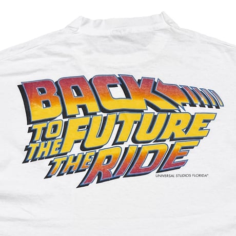 BACK TO THE FUTURE UNIVERSAL STUDIOUS FLORIDA WHITE FRUIT OF THE LOOM XXL 6962