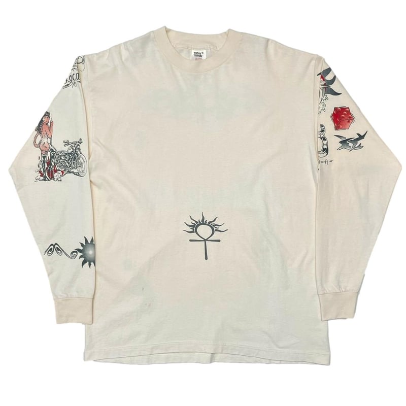 トップス Dennis Rodman tattoo LS 90s greatland DENNIS RODMAN TATTOO LS NATURAL XL 6466 | great