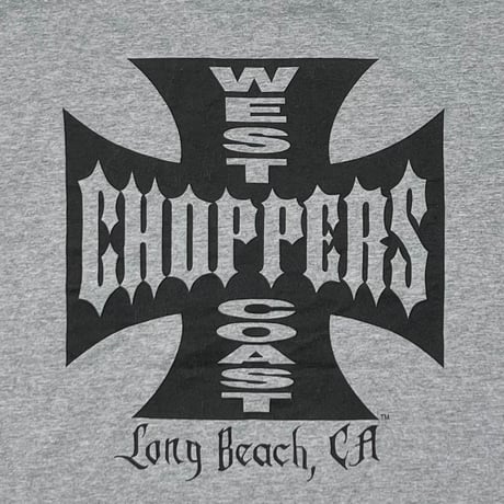WEST COAST CHOPPERS IRON CROSS LS ASH GREY FITS XXL 4209
