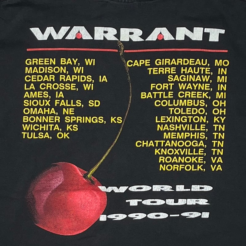 WARRANT CHERRY PIE WORLD TOUR 1990-1991 BROCKUM
