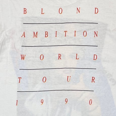 MADONNA 1990 BLOND AMBITION WORLD TOUR WHITE HANES XL 2471
