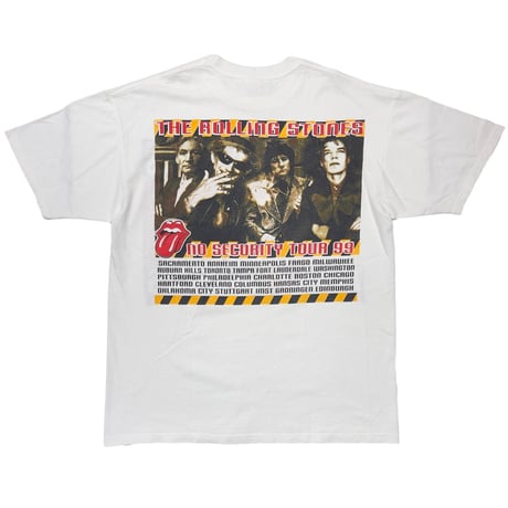 THE ROLLING STONES NO SECURITY TOUR 1999 WHITE FITS XL 7771