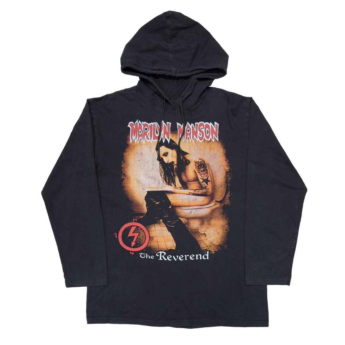 MARILYN MANSON The Reverend HOODED LS FITS XL 0