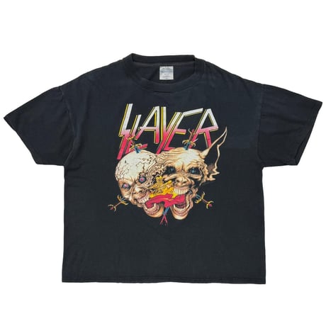 SLAYER CLASH OF THE TITANS TOUR 1991 DOUBLE SKULL BROCKUM XL 3976