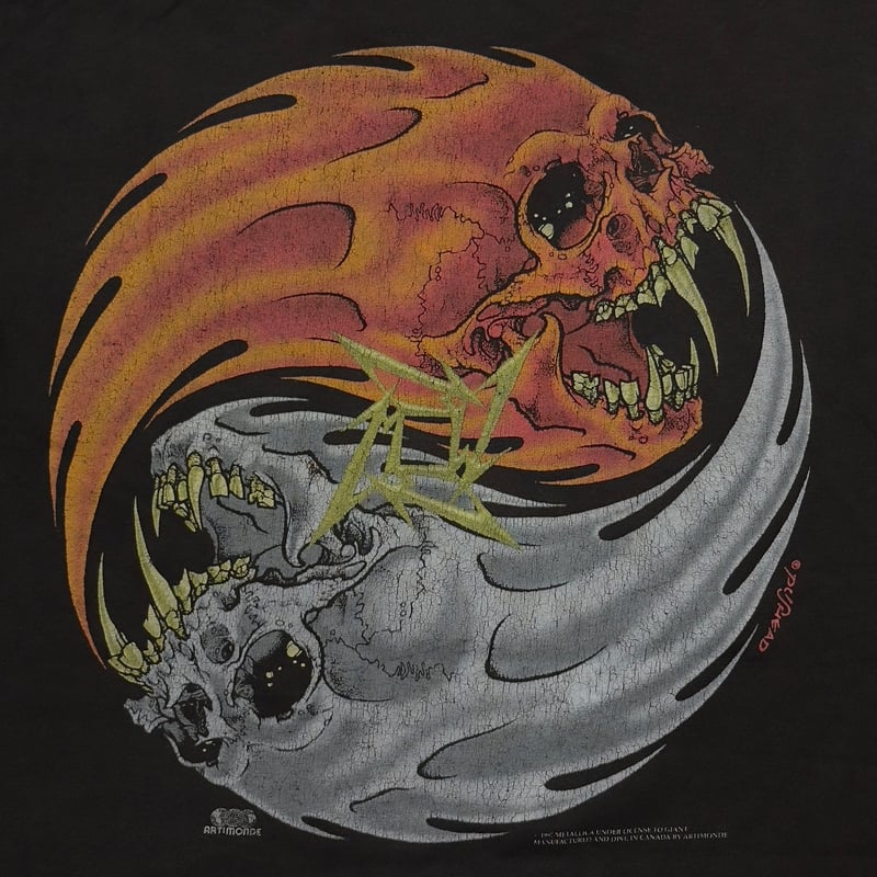 【安心発送】 METALLICA YING YANG REBEL SKULL ARTIMONDE FITS 語学・辞書・学習参考書