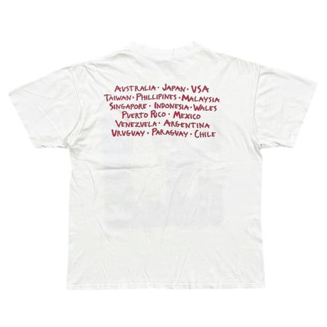 STING DOUBLE SIDE PRINT TOUR WHITE GEM XL 0165
