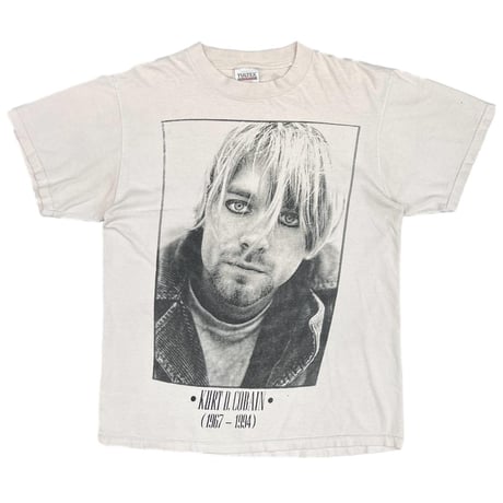 NIRVANA KURT COBAIN MEMORIAL PORTRAIT WHITE TULTEX LARGE 0075