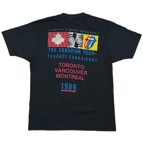 THE ROLLING STONES BIG LIP&TONGUE THE CANADIAN TOUR 1989 SCREEN STARS LARGE 0898