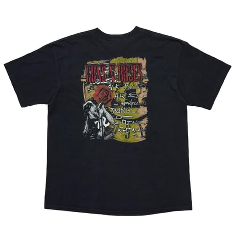 GUNS N' ROSES EMBROIDERY LOGO DOUBLESIDE BOOTLEG FITS LARGE 6158