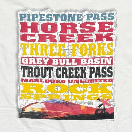 Marlboro HORSE CREEK POCKET TEE WHITE FRUIT OF THE LOOM XL 7168