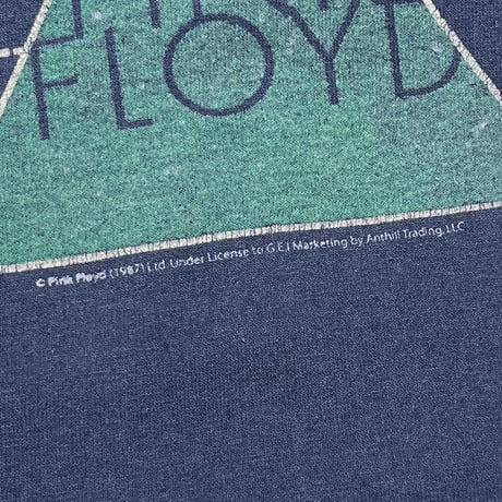 PINK FLOYD DARK SIDE OF THE MOON HOODIE NAVY ROCKWARE XL 1739