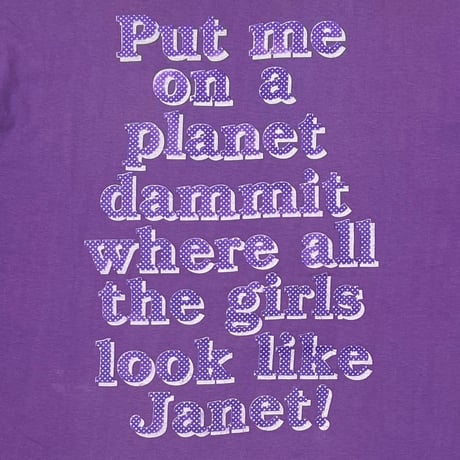 JANET JACKSON Put me on a planet dammit PURPLE FITS XL 4974