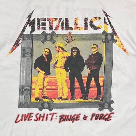 METALLICA LIVE SHIT BINGE & PURGE 1995 WHITE BG XL 8535