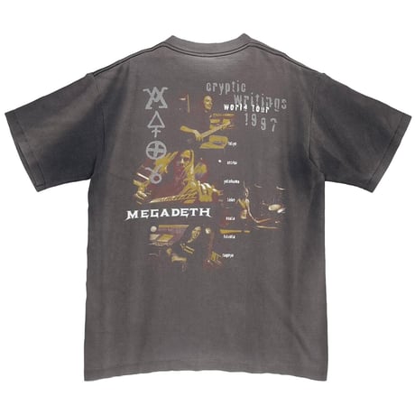 MEGADETH WORLD TOUR CRYPTICWRITINGS GINAT BY TEEJAYS LARGE 9699
