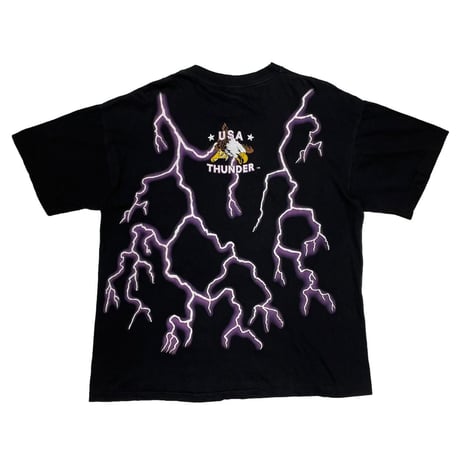 USA THUNDER FEEL THE WIND EAGLE TEE BLACK XL 9799