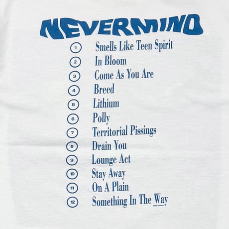 NIRVANA Y2K NEVERMIND 2002 WHITE GILDAN LARGE 8658
