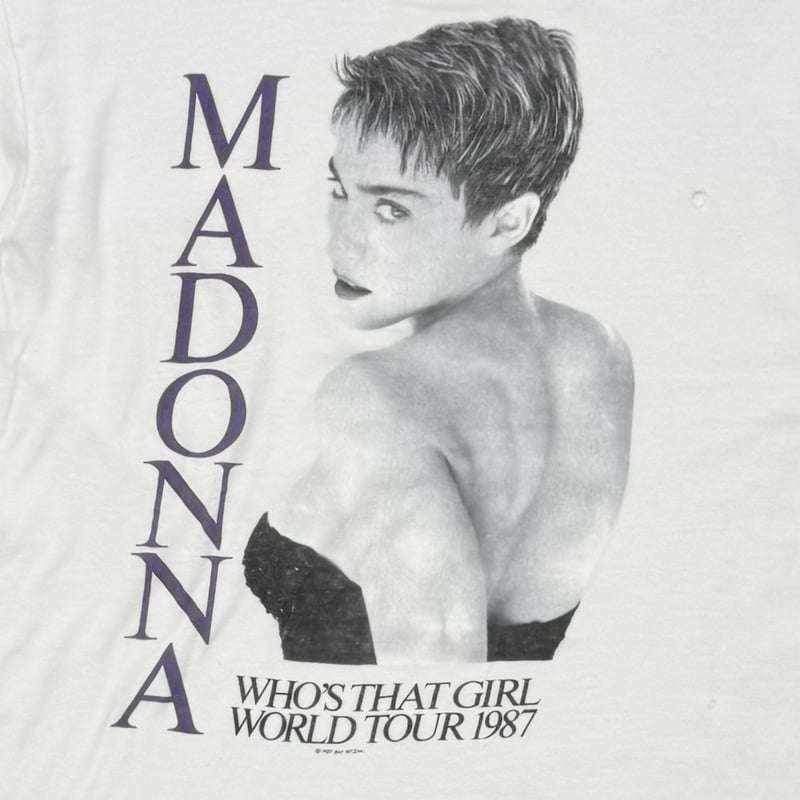激レア マドンナ 1987ワールドツアー パンフ MADONNA WHO'S THAT GIRL WORLD TOUR 1987 WHITE H