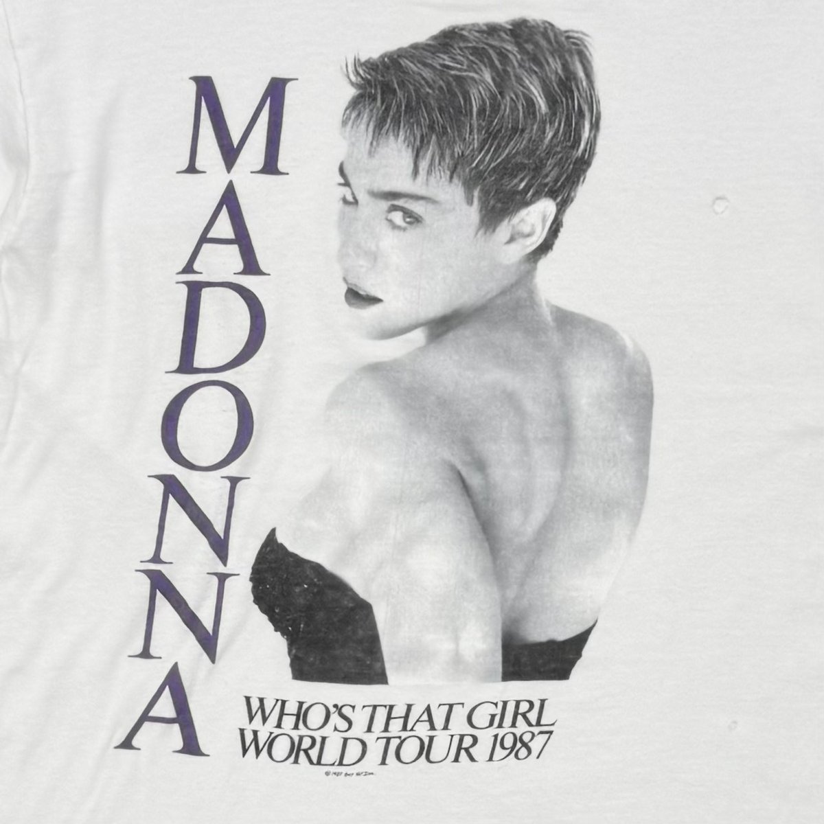 MADONNA World Tour 1987 ツアーポスター 大判サイズ MADONNA WHO'S THAT GIRL WORLD TOUR 1987 WHITE H