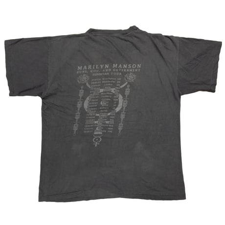 MARILYN MANSON HOLY WOOD GUNS GOD AND GOVERNMENT EUROPEAN TOUR FITS LARGE 3604