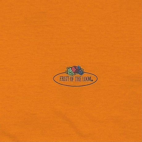 OLD&VINTAGE ONE LOGO TEE ORANGE FRUIT OF THE LOOM LARGE 8873