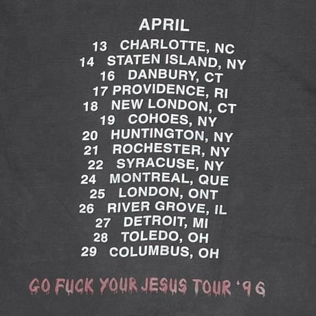 DEICIDE GO FUCK YOUR JESUS LS BLUE GRAPE XL 7879