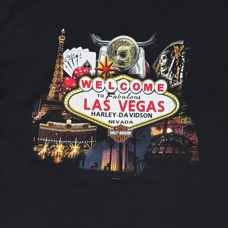 HARLEY DAVIDSON DICE FLAME SPADE LAS VEGAS LS BLACK XL 8380