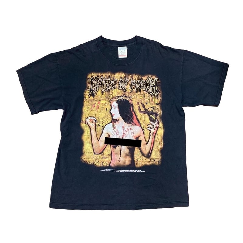 CRADLE OF FILTH 1999 PRAISE THE WHORE TEE SCREE
