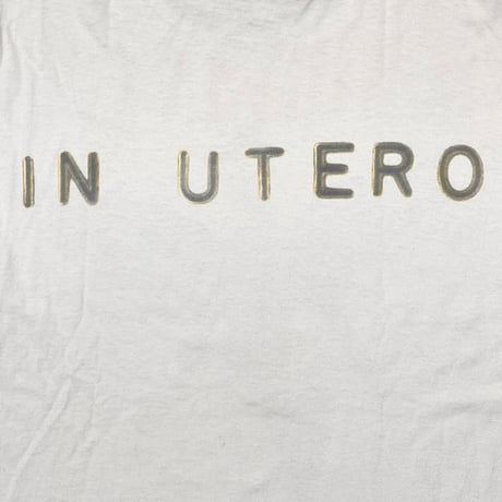 NIRVANA IN UTERO LS WHITE SCREEN STARS XL 8335