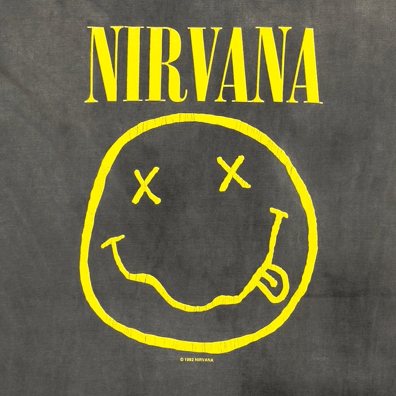 NIRVANA SMILE サイズANVIL L表記 キムタク　今市 NIRVANA SMILE BOOTLEG BLACK EURO XL 0943 | grea