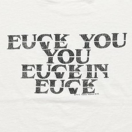 greatLAnd fuck love shirt / new vintage HANES LARGE 6022