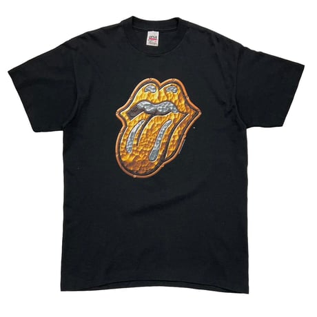 THE ROLLINIG STONES GOLD TONGUE BRIDGES TO BABYLON GOLD LION BACK ANVIL LARGE 0773