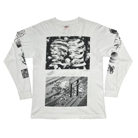 M.C. ESCHER MULTI ART LS WHITE ONEITA LARGE 5677