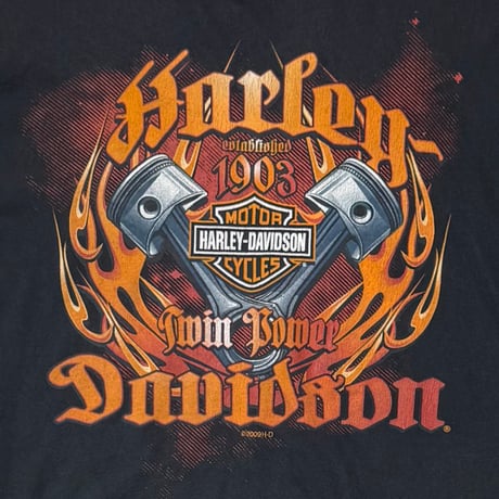 HARLEY DAVIDSON TWIN POWER FLAME RED RIVER LS LARGE 7424